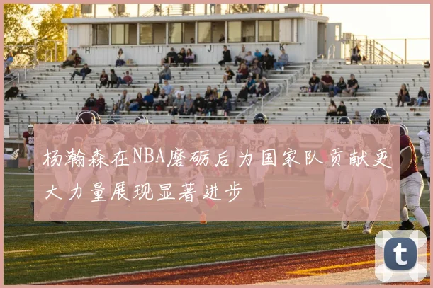 杨瀚森在NBA磨砺后为国家队贡献更大力量展现显著进步